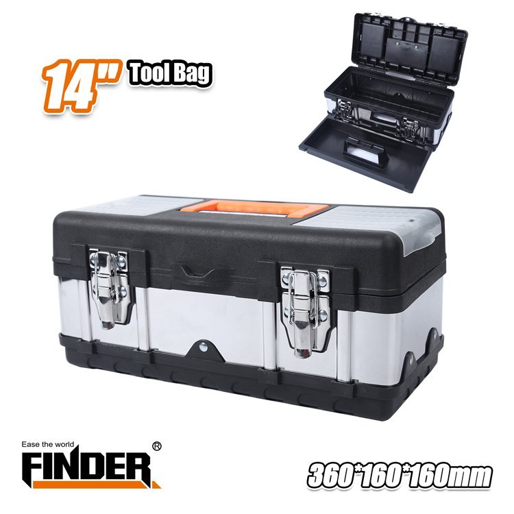 صندوق عدة حديد و بلاستك 14" FINDER