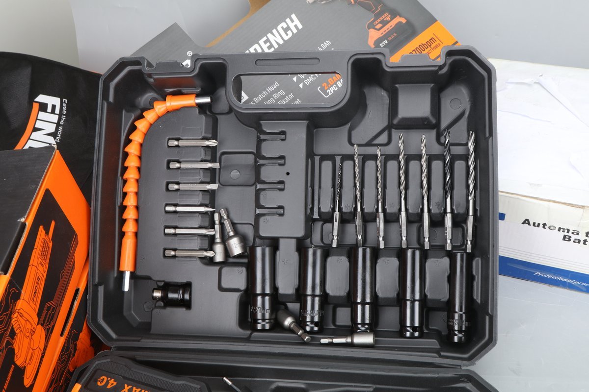 درل شحن فك وتركيب طقم 1/2" FINDER 20V 4.0AMP 850N - صورة 8