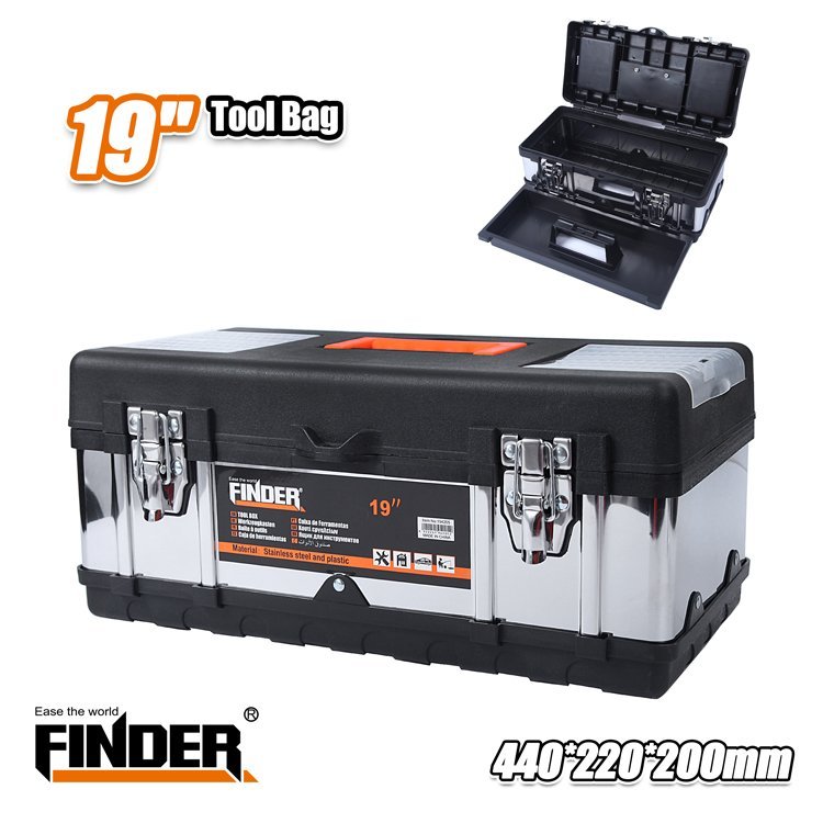 صندوق عدة حديد و بلاستك 19" FINDER