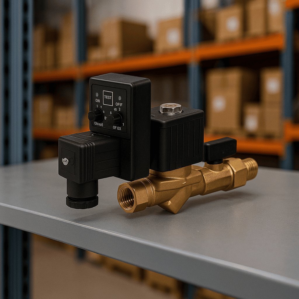 سلونويد تصريف سترينر مع دبل تايمر 1/2 " CONDENSED DRIAN VALVE VQS1222C30N AIRWORK