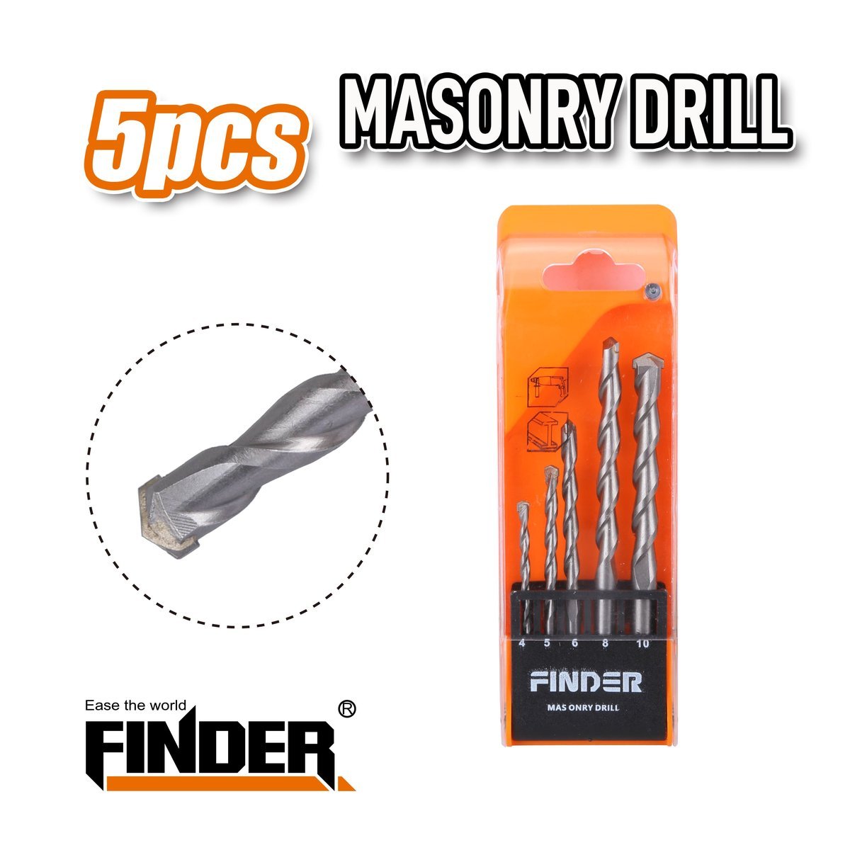طقم ريش حجر 5 قطع FINDER