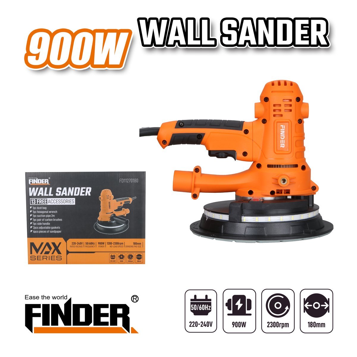 حفافة جدران  FINDER 900W 180MM