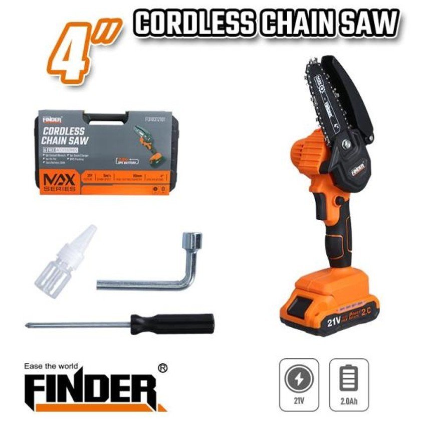 منشار شجر شحن 4" FINDER 21V/2.0A - عدد وأدوات في الأردن
