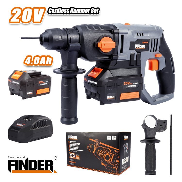 درل همر شحن FINDER 20V + بطارية و شاحن