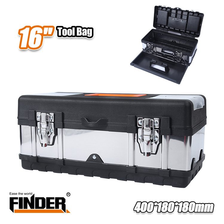 صندوق عدة حديد و بلاستك 16" FINDER