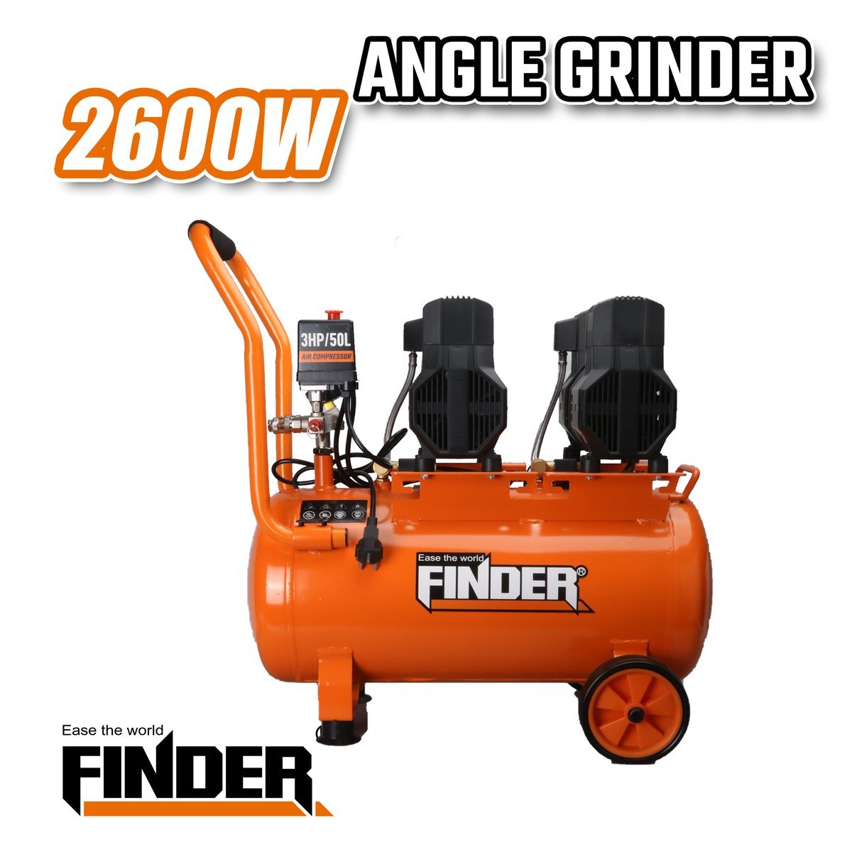 كمبريسة صامتة 50 لتر  FINDER 3HP