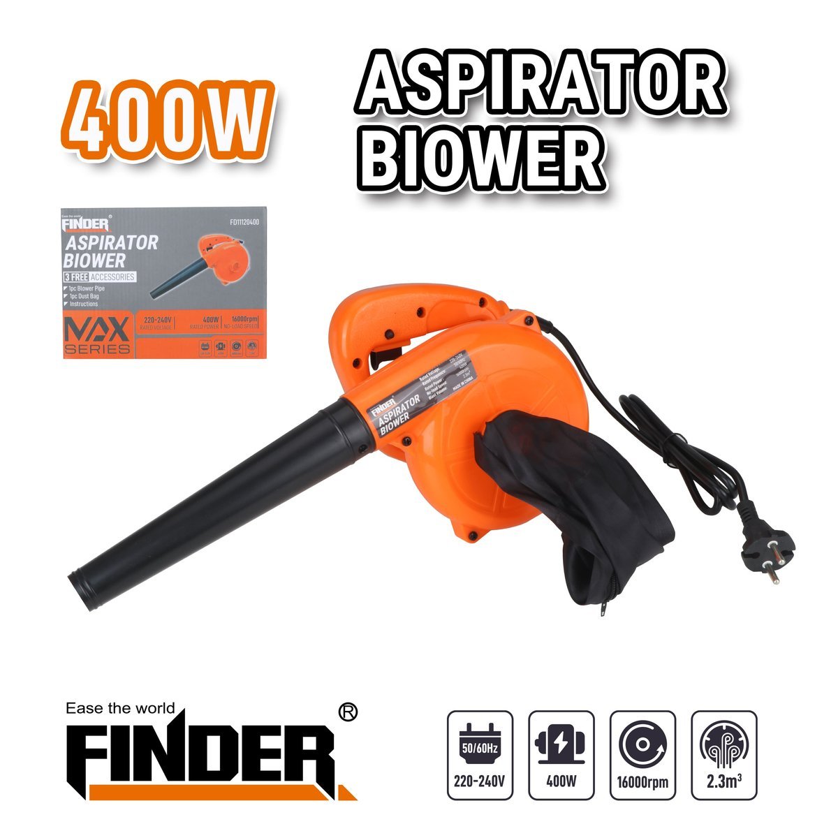 بلور هواء FINDER 400W