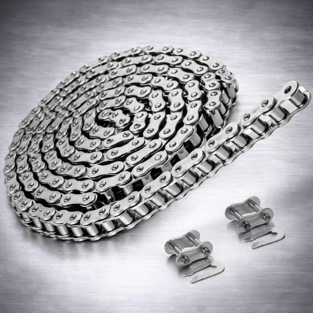 جنزير ناقل  3/4" لفة 12BSS-1X3Mستانلس