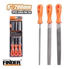 طقم مبارد حديد 3 قطع برتقالي  8" FINDER