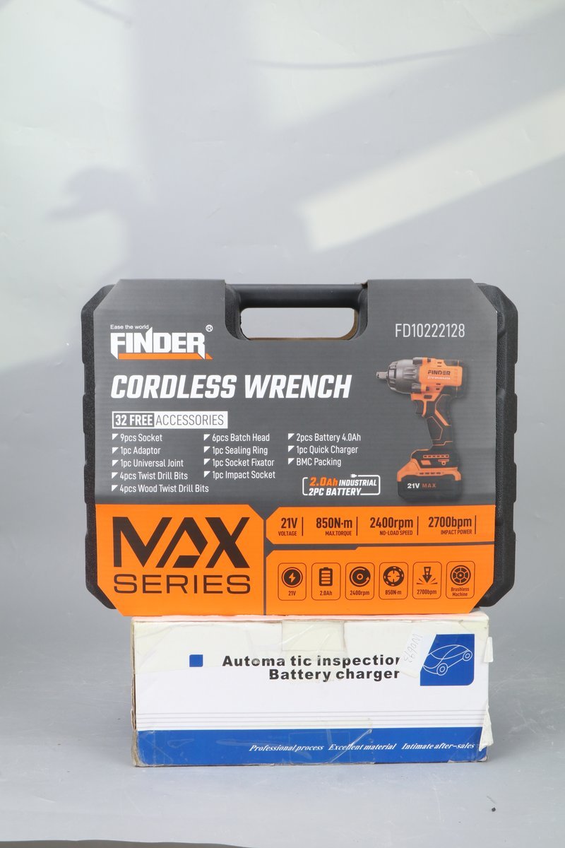 درل شحن فك وتركيب طقم 1/2" FINDER 20V 4.0AMP 850N - صورة 4