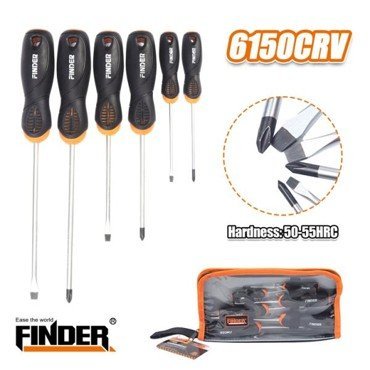 طقم مفكات 6 قطع FINDER