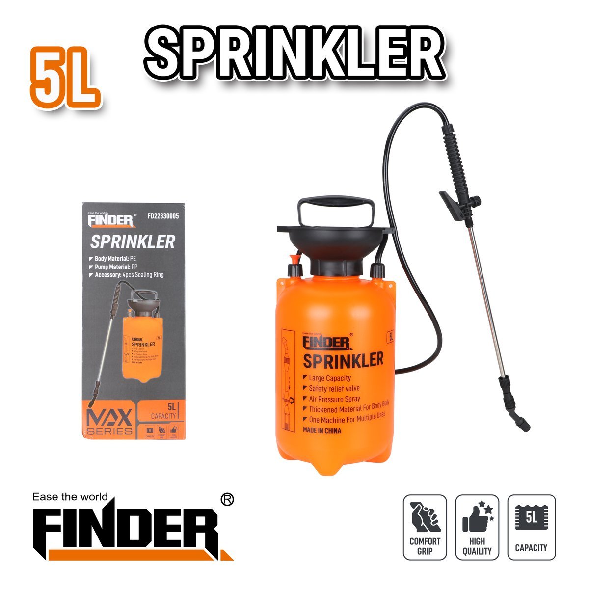 طرمبة رش زراعي 5 لتر FINDER