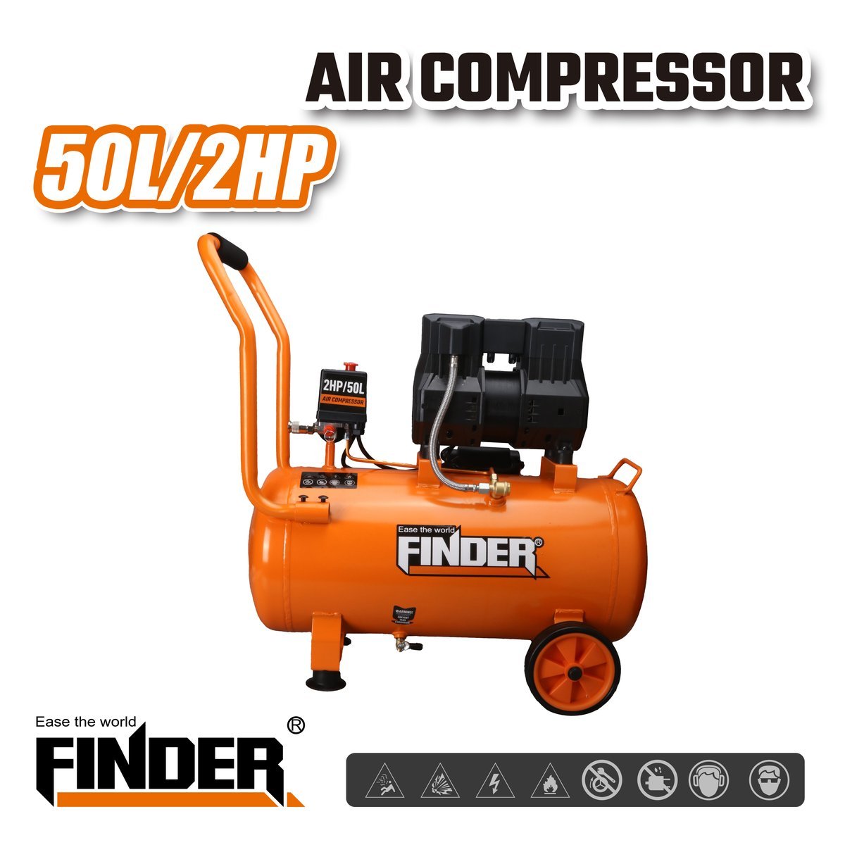 كمبريسة صامتة 50 لتر  FINDER 2HP