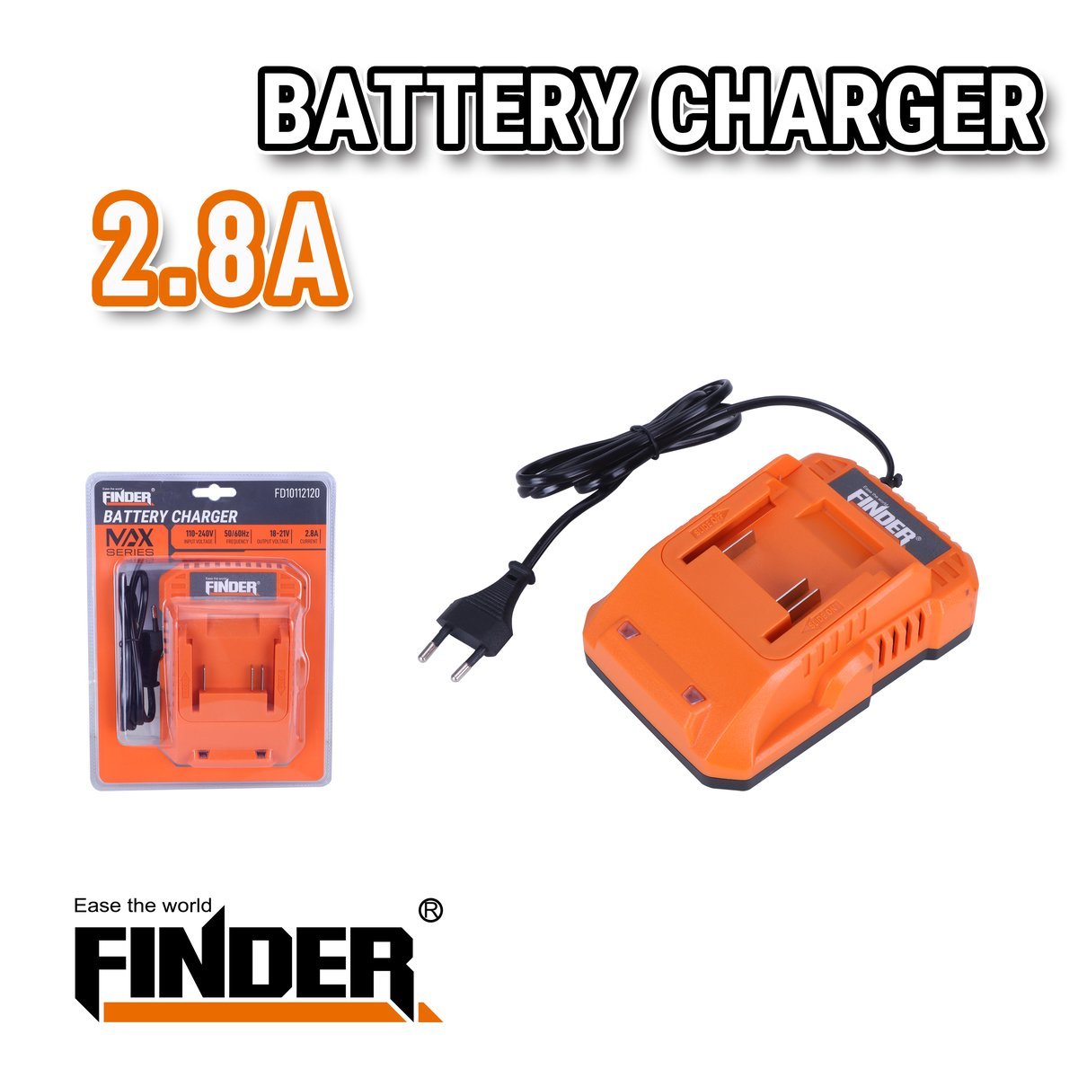 شاحن بطارية FINDER 21V 2.8A