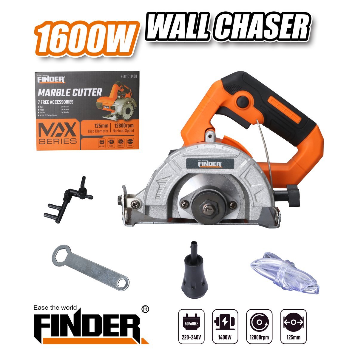 منشار صينية رخام 125 ملم FINDER 1400W