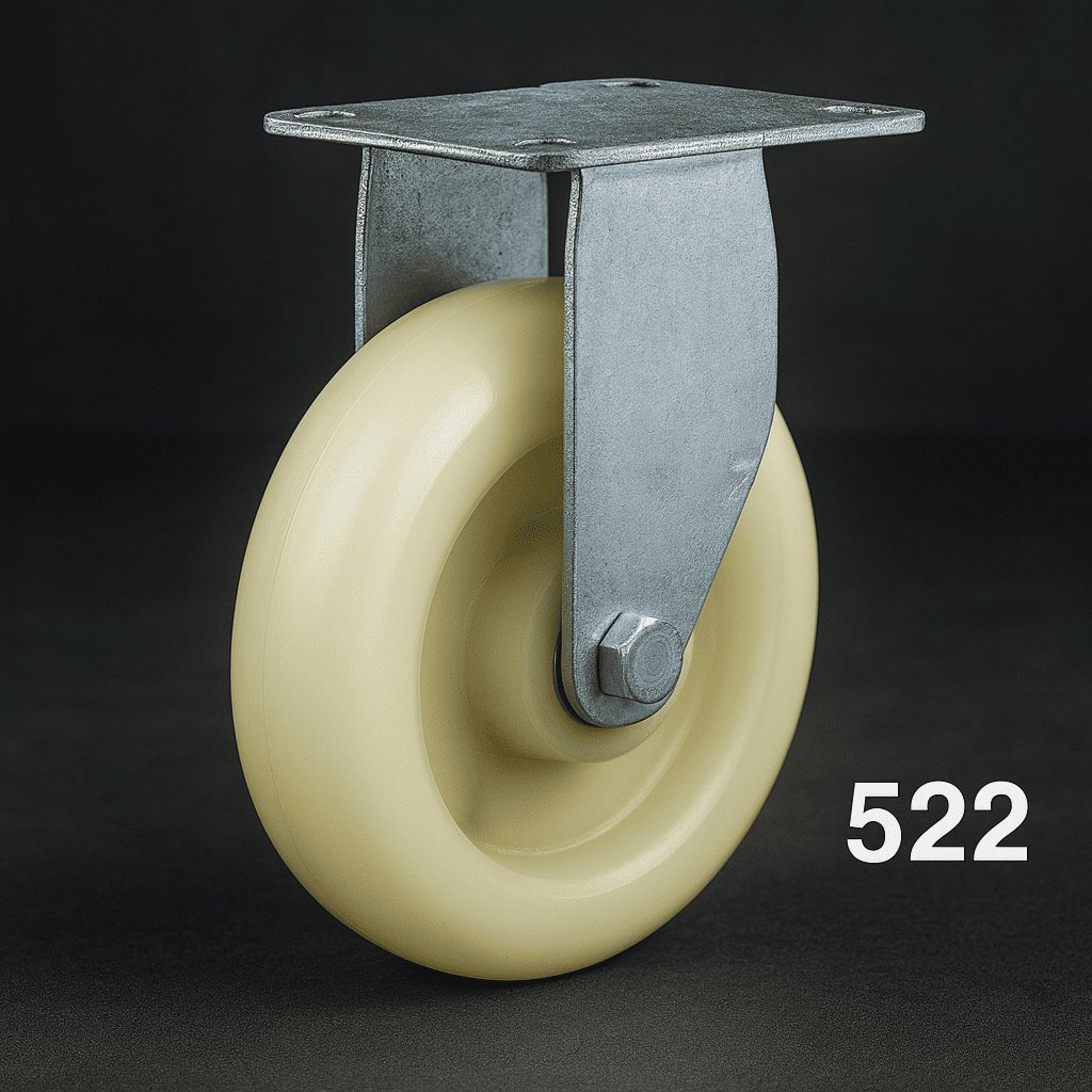 عجل   65 ملم تفلون ابيض 2.5" ثابث