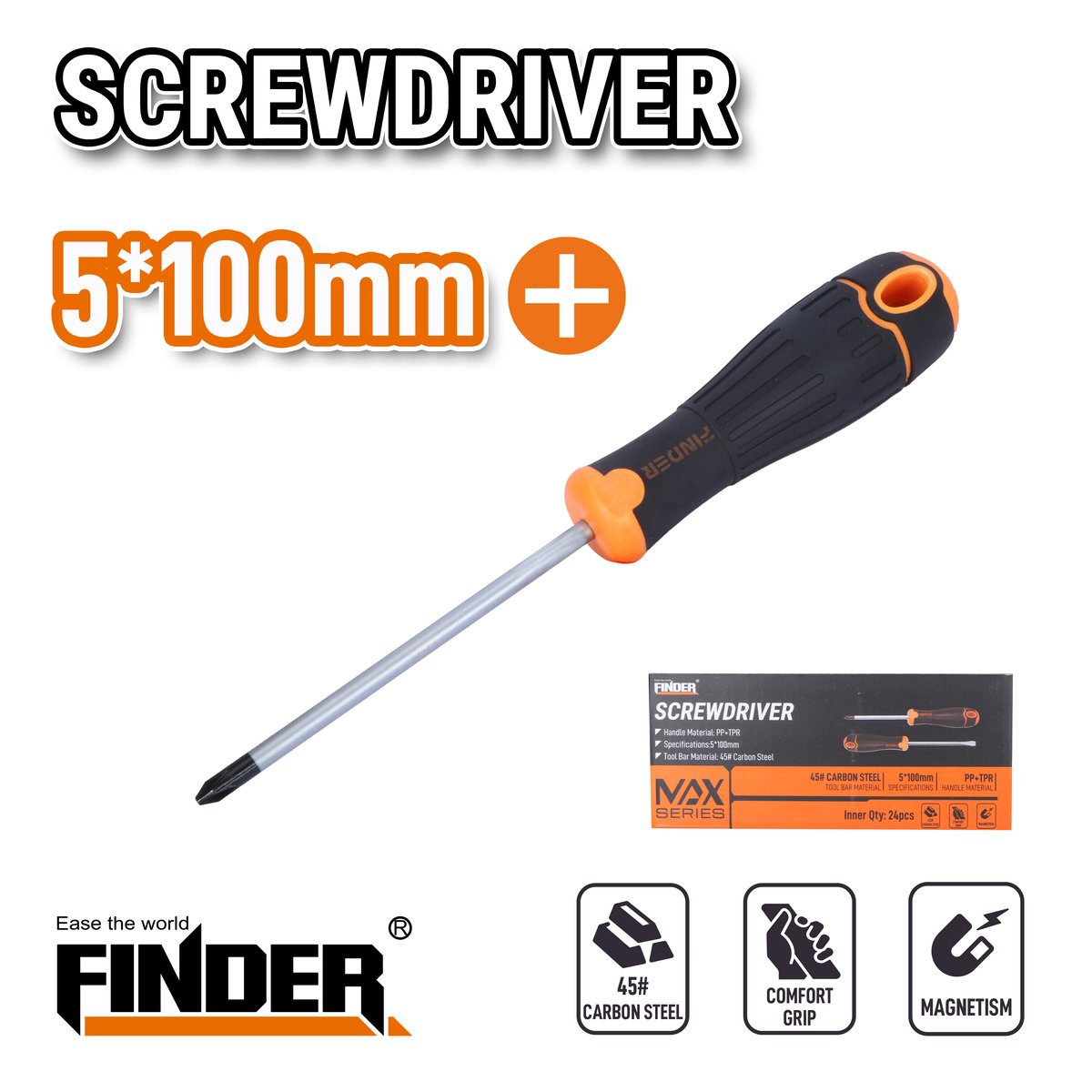 مفك مصلب 5*100 FINDER FD30321101