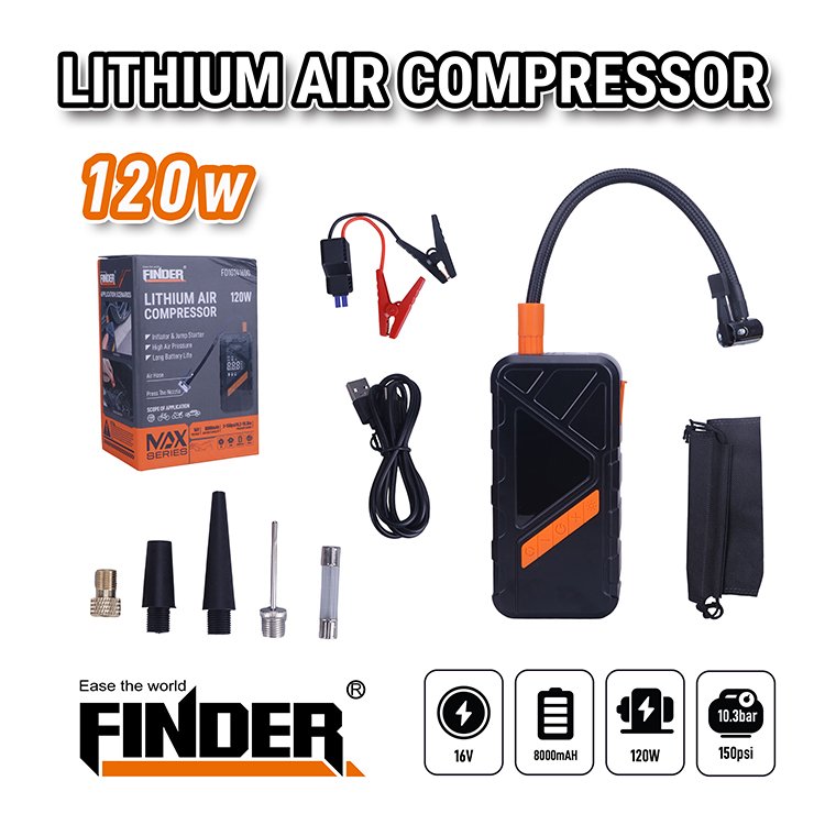 كمبريسة سيارة شحن 16 فولت FINDER
