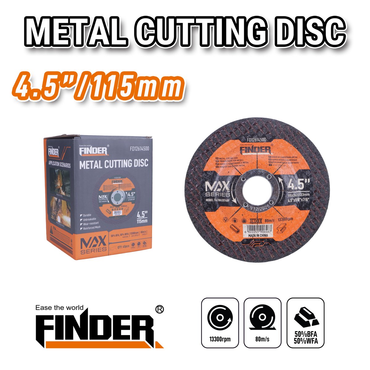 فيبر قص 4.5" 3 ملم  MAX FINDER