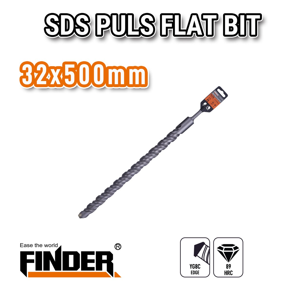 ريشة حجر هيلتي 32 ملم طول 500 ملم FINDER
