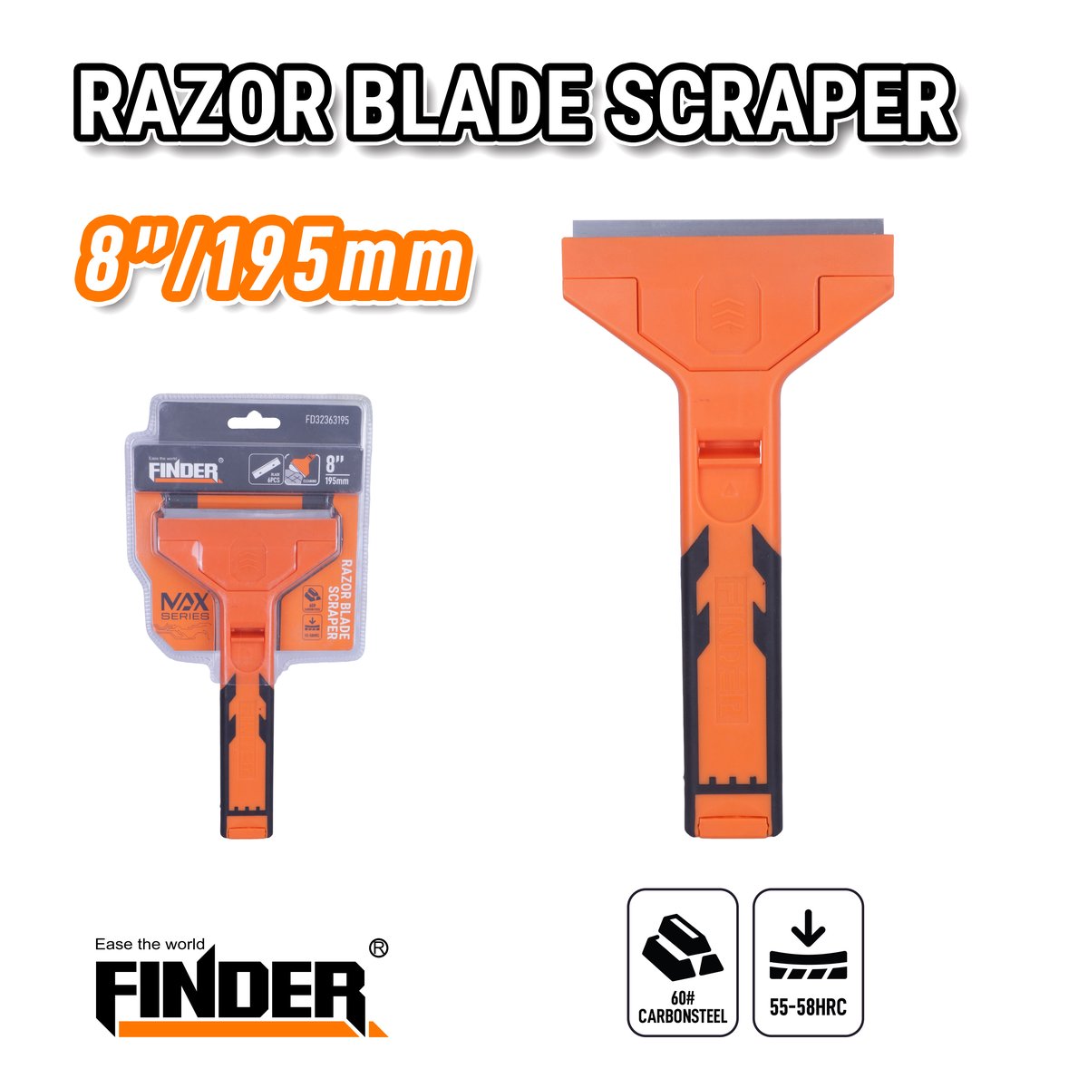 مشحاف تنظيف زجاج 195 ملم FINDER