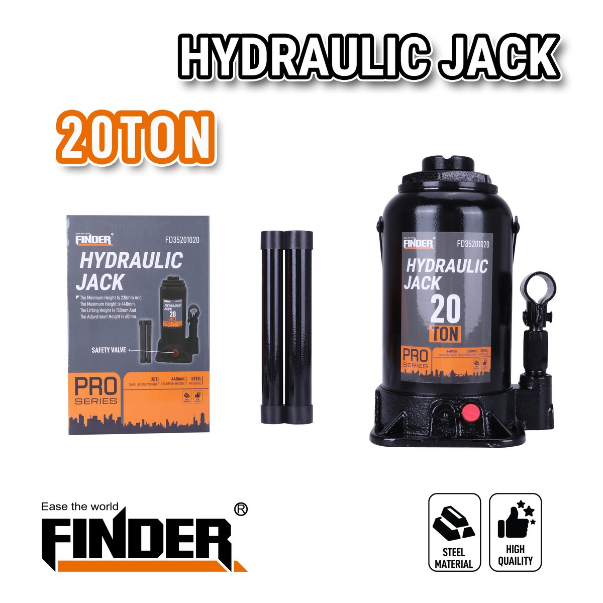 جك زيت سيارة 20 طن  PRO FINDER