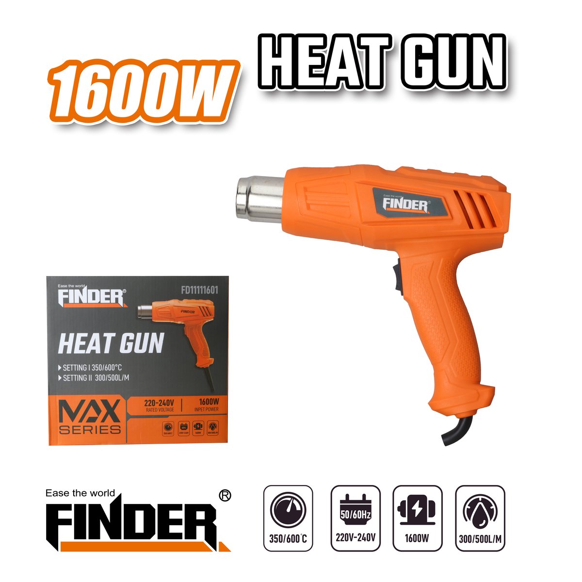 فرد هواء ساخن  1600W FINDER