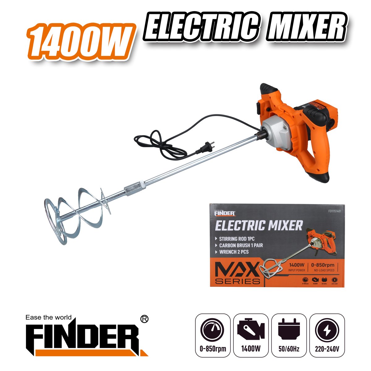 درل خلط  1400W FINDER