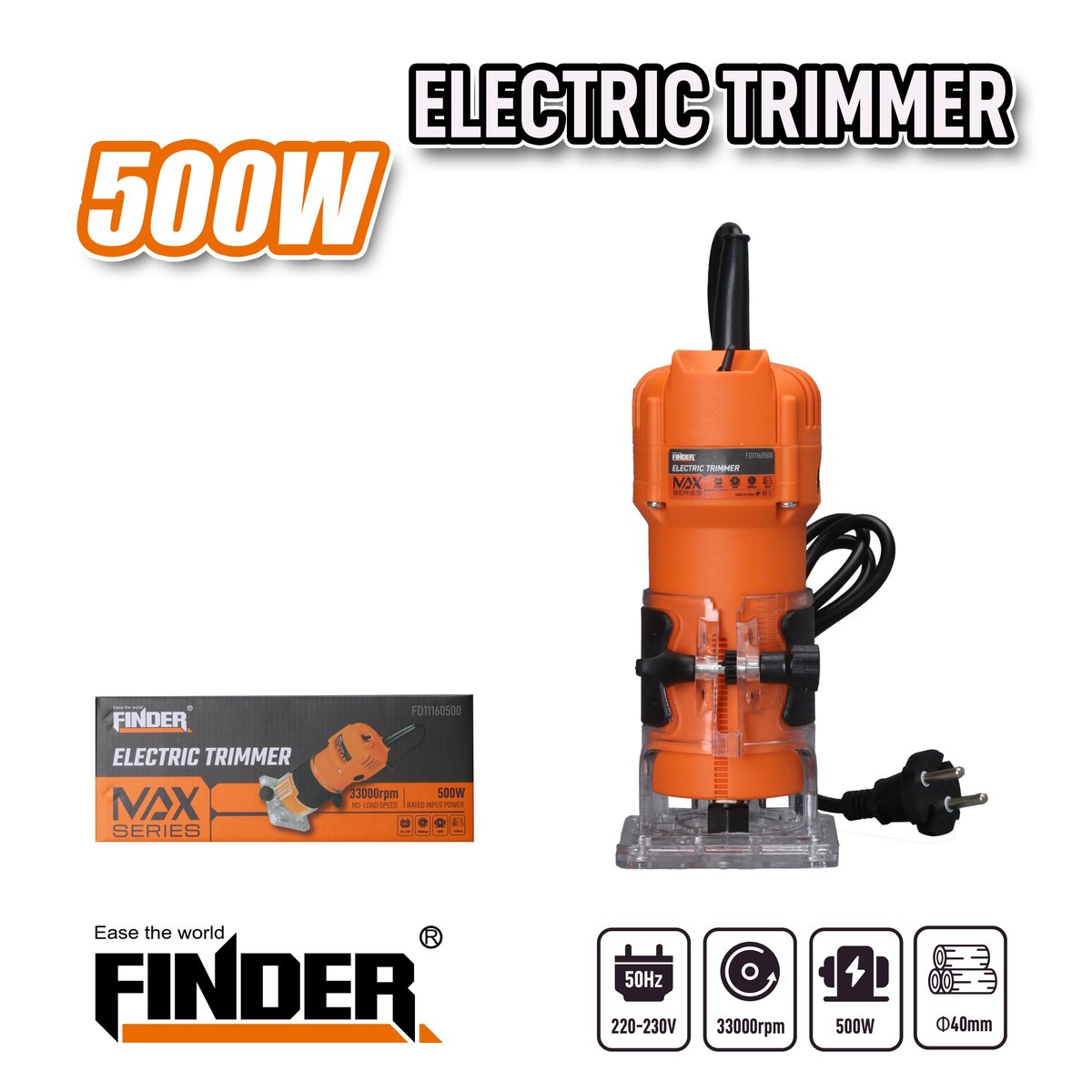 ماكنة فورمايكا  500W MAX FINDER