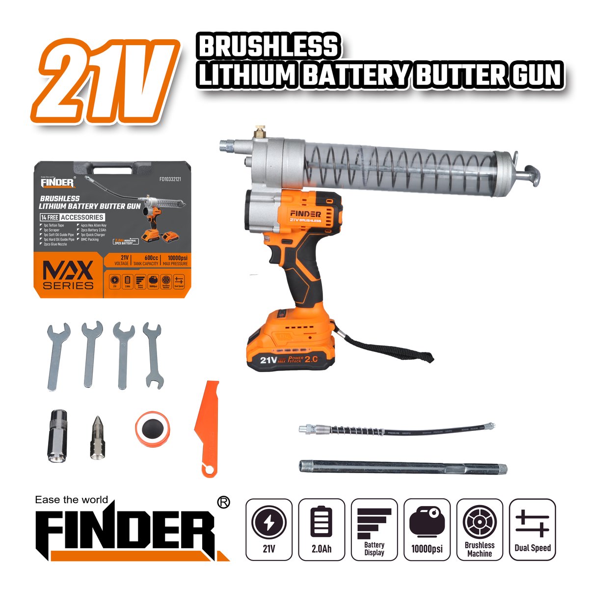 مشحمة شحن  21V/2.0A FINDER