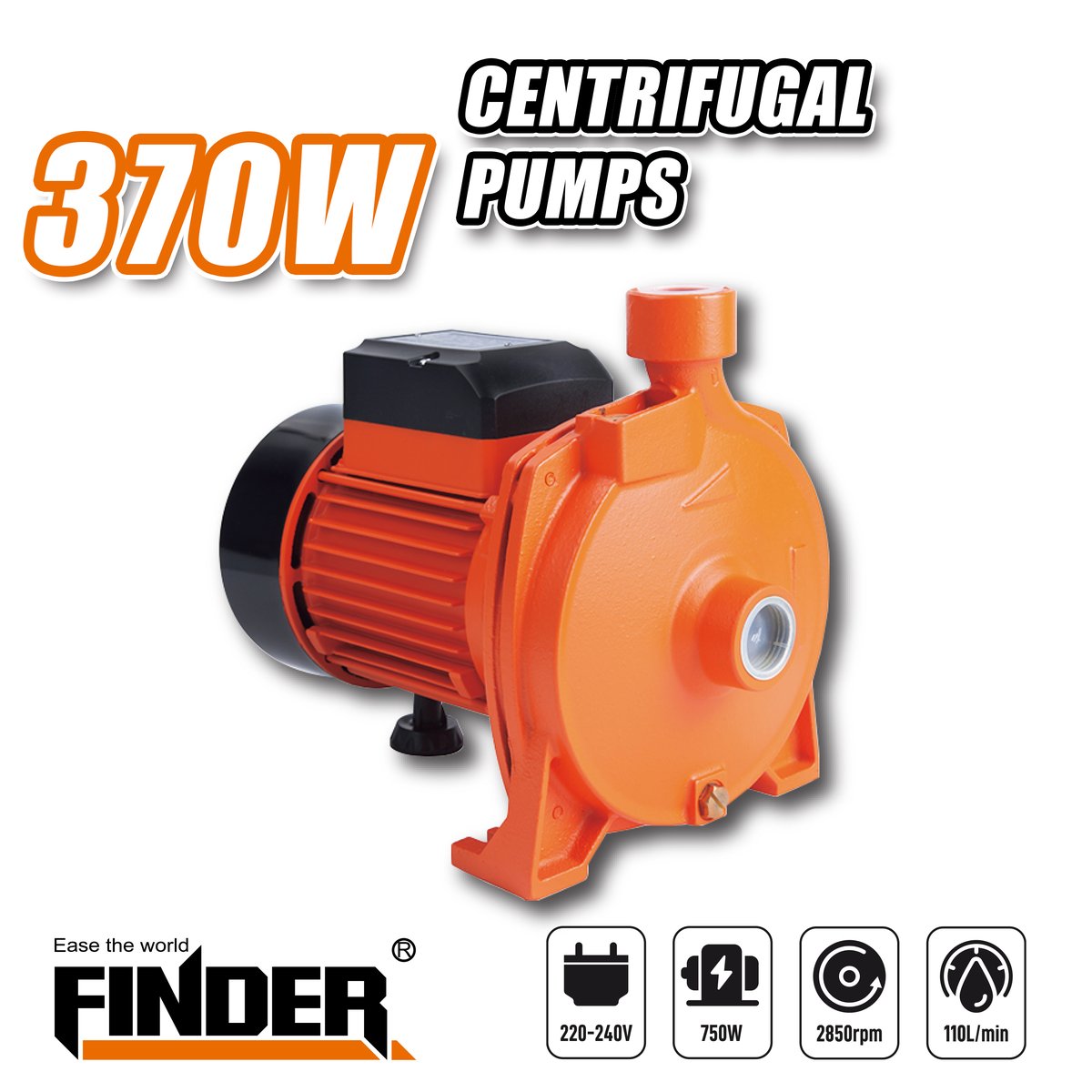 مضخة ماء  0.5HP فراشة عريض FINDER FD23041370