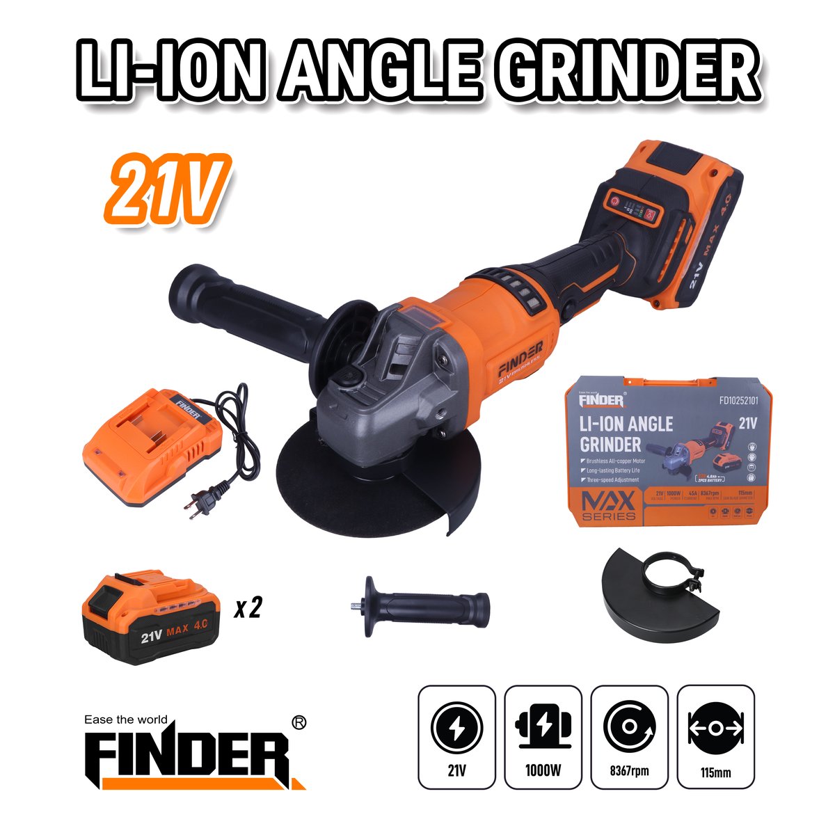 صاروخ شحن 4.5"  21V/20A FINDER