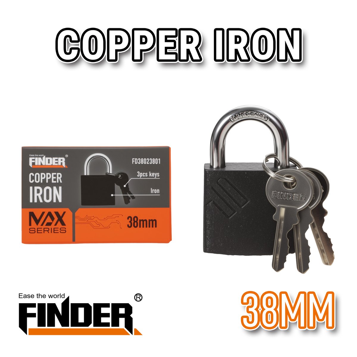 قفل سكب 38 ملم FINDER MAX FD38023801