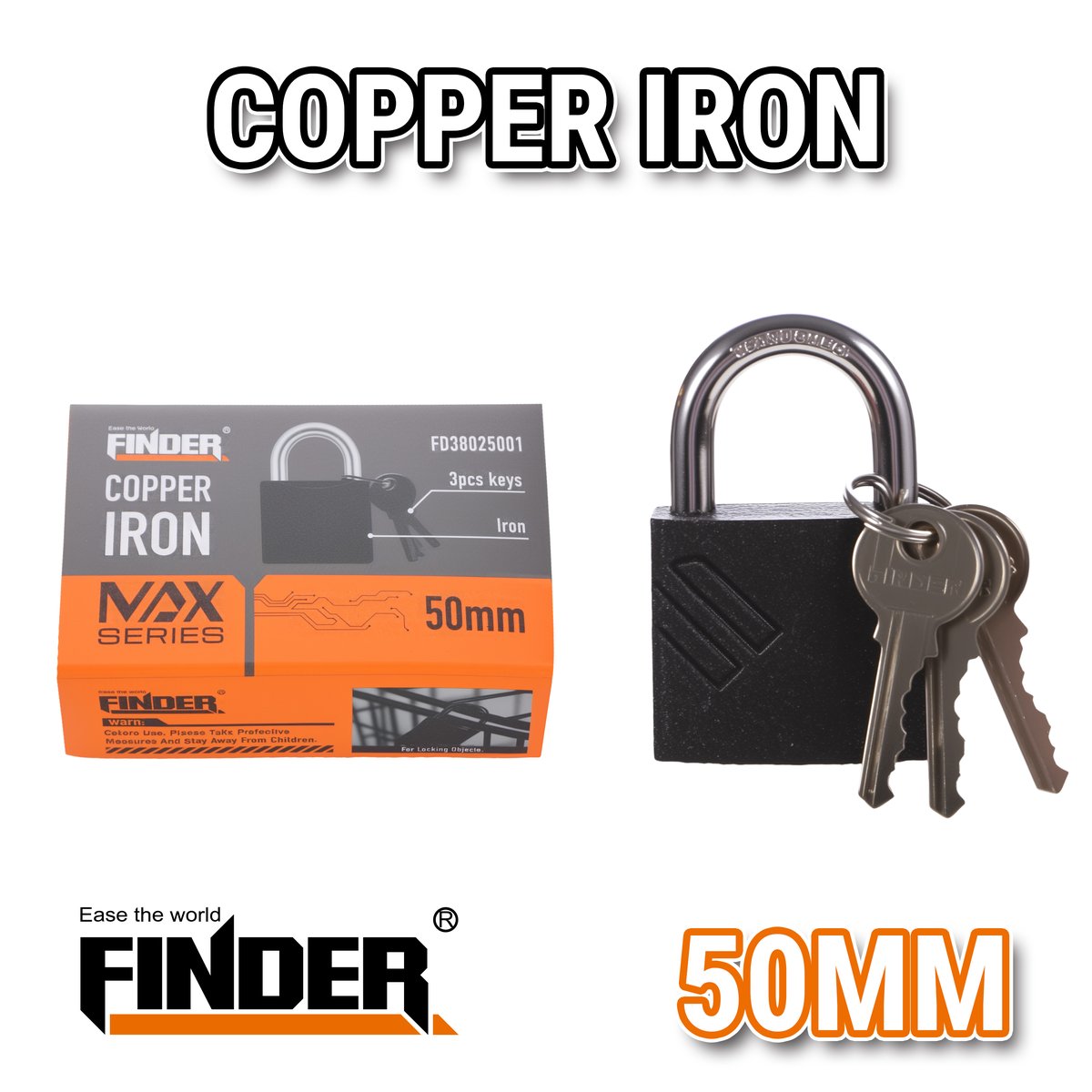قفل سكب 50 ملم FINDER MAX  FD38025001
