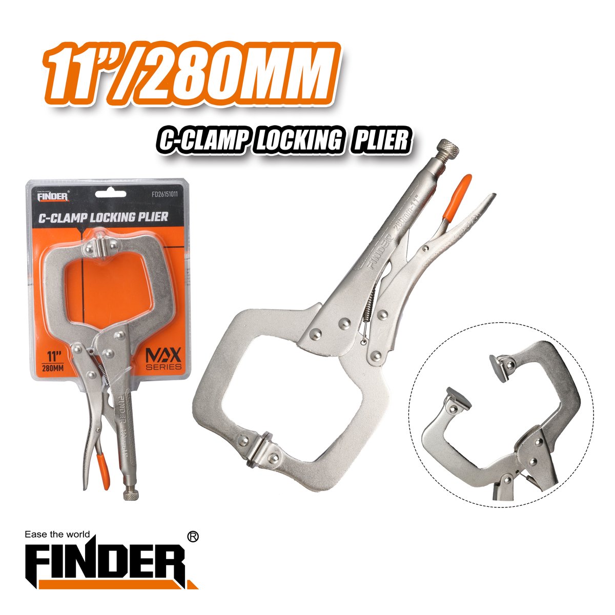 زرادية كبس حرف سي 11" FINDER