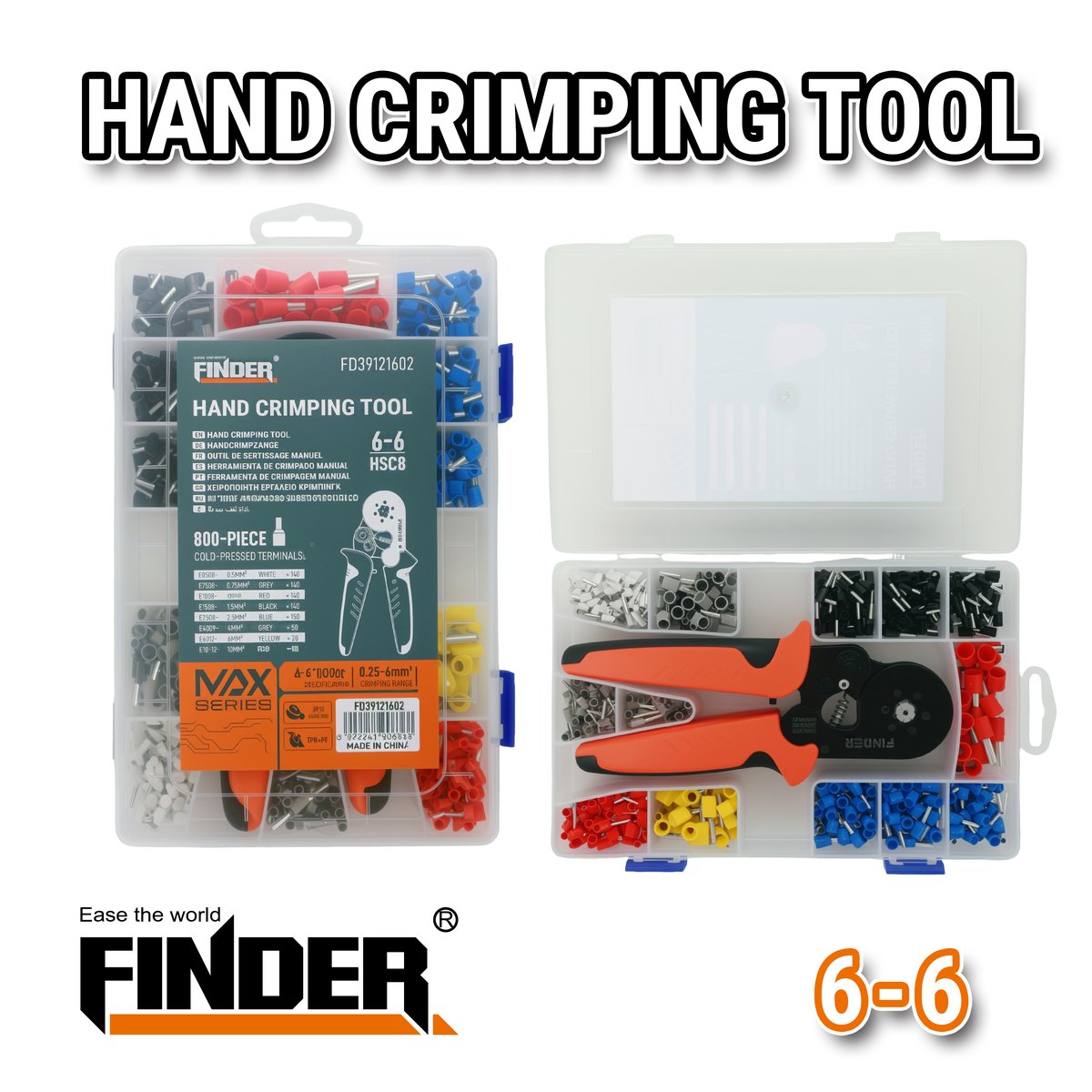 طقم مكبس راسيات  800 حبة/ 6-6  FINDER