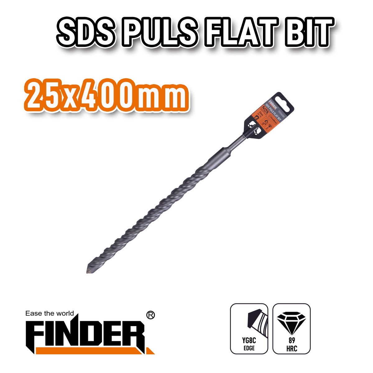ريشة حجر هيلتي 25 ملم طول 400 ملم FINDER