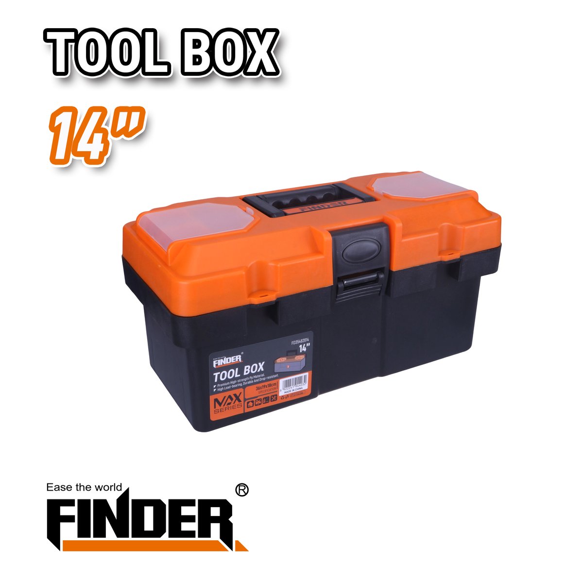 صندوق عدة بلاستك 14"  FINDER MAX FD35482014