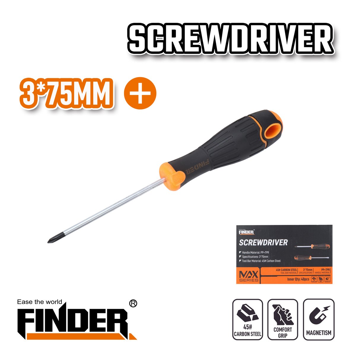 مفك مصلب 3*75 FINDER FD30320075