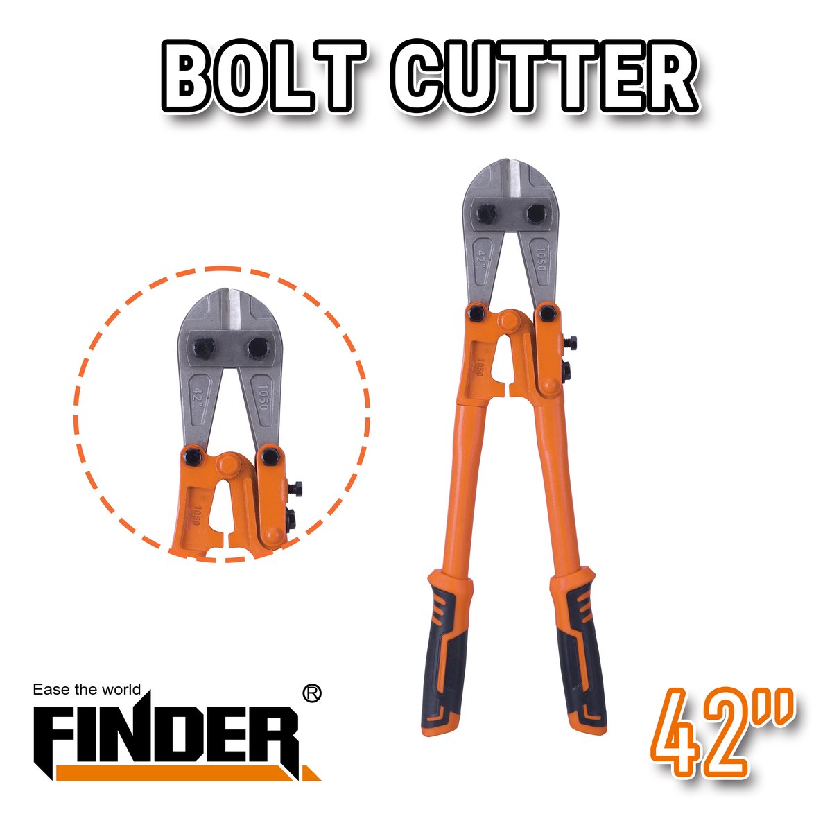 مقص حديد مبروم 42"  FINDER