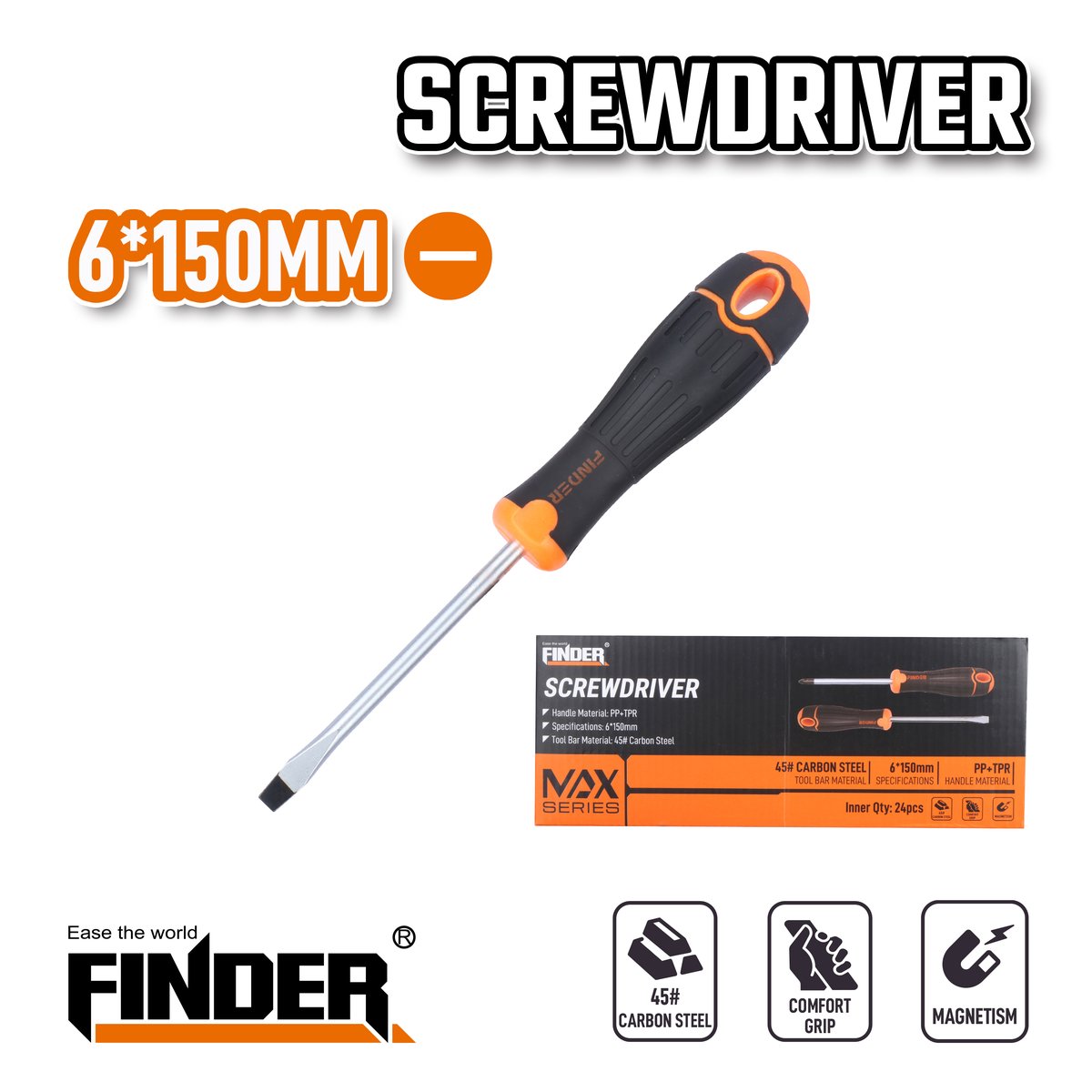 مفك عادي 6*150 FINDER FD30326150