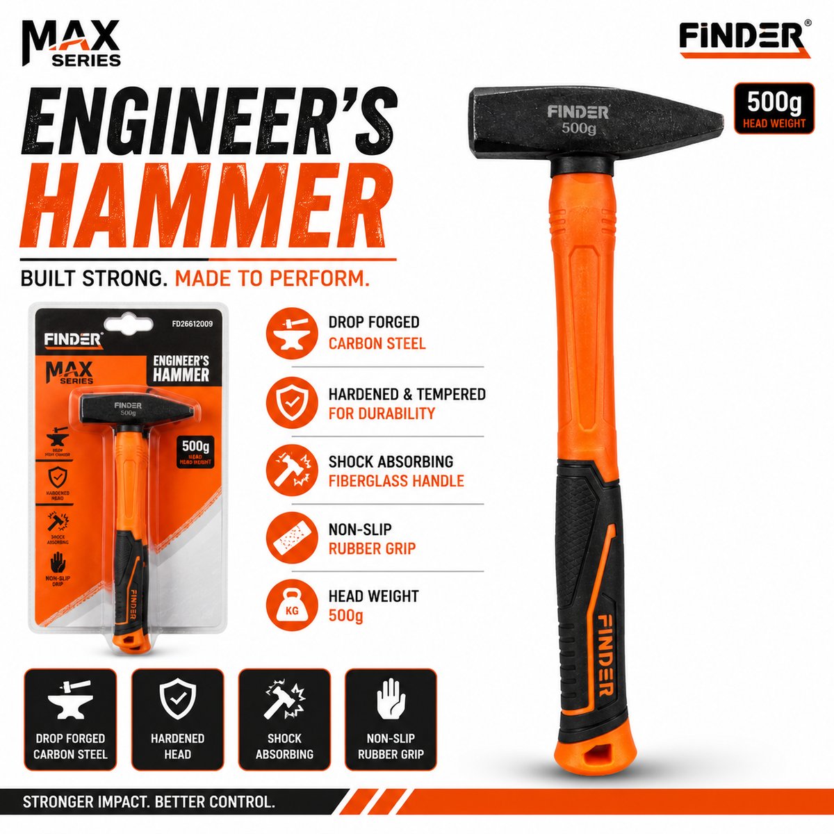 شاكوش حديد 500 غرام  FINDER