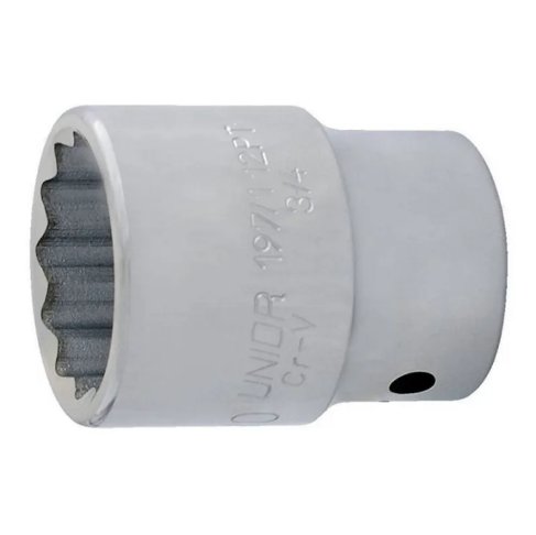 بوكس مشرشر 3/4" * 30 ملم كروم 197/1 UNIOR