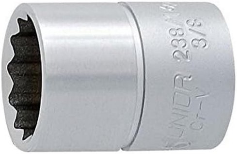 بوكس 3/8" مشرشر * 8 ملم كروم 238/1 UNIOR