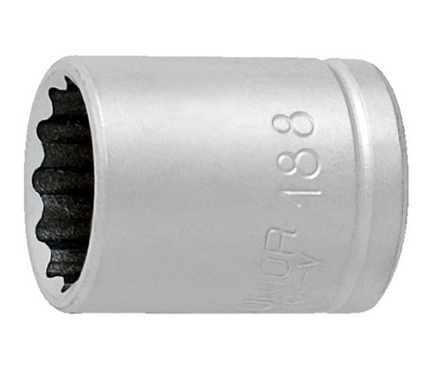 بوكس 1/4" مشرشر * 5 ملم كروم 188/2 UNIOR